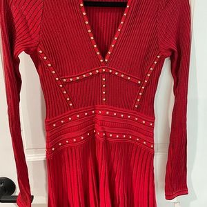Roberto cavalli red short dress !